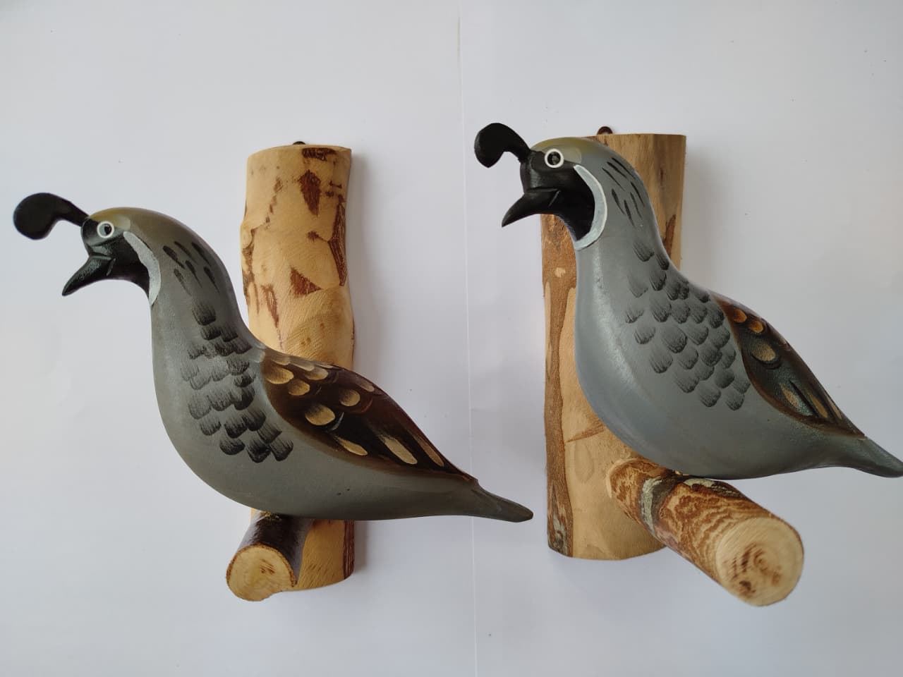 Codorniz California Decorativo Artesanal